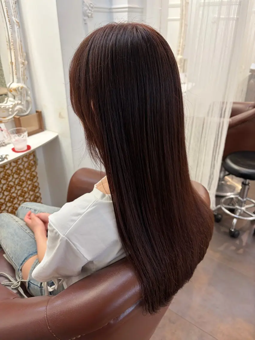 ロング カラー ヘアカラー 志村 梨帆のヘアスタイル