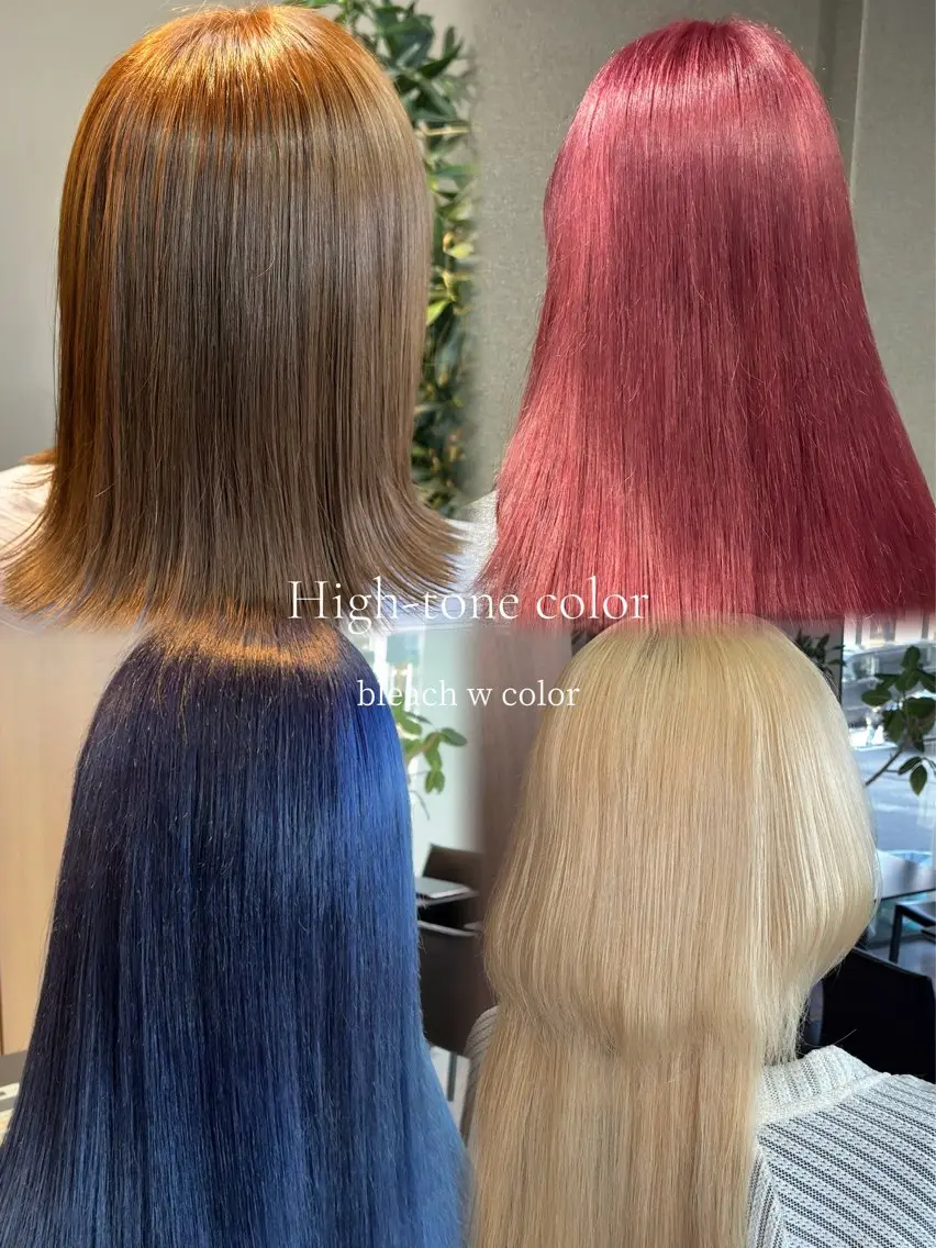 セミロング カラー ブリーチ ケアブリーチ 透明感カラー ダブルカラー ハイトーンカラー ヘアカラー arika もえのヘアスタイル