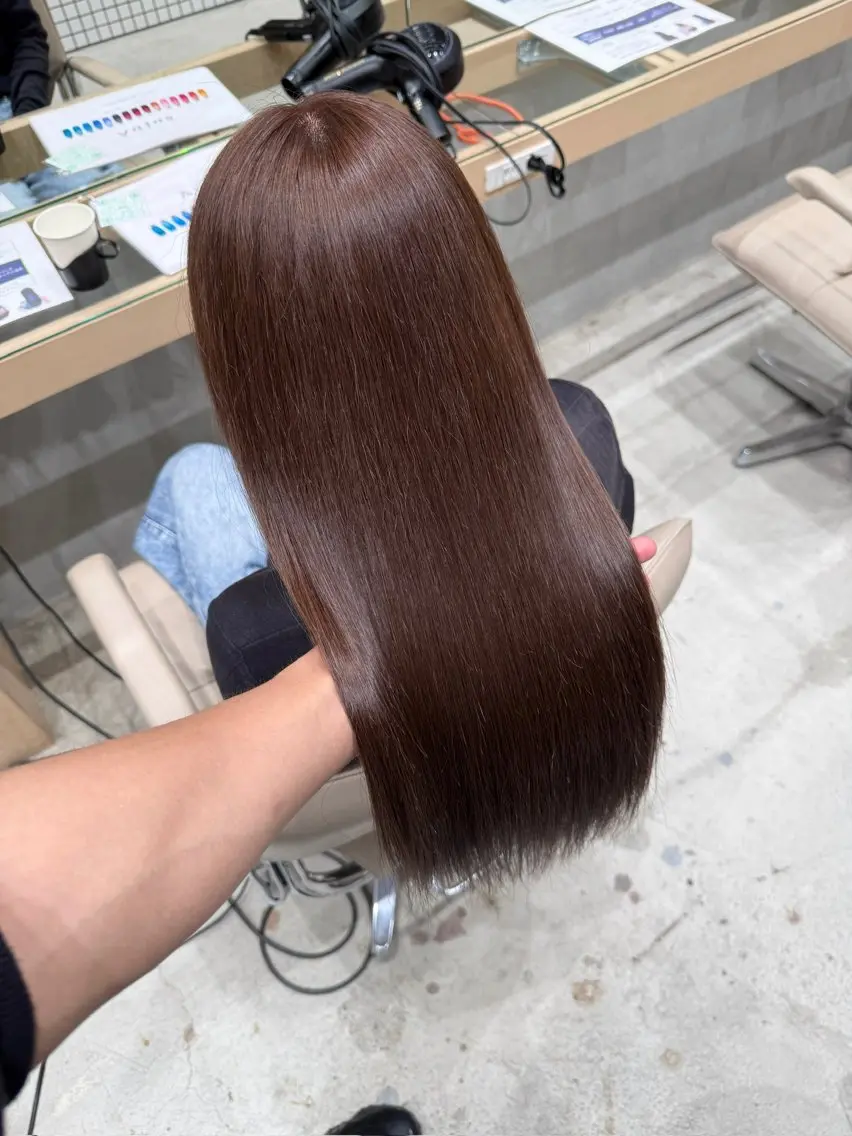 ロング カラー ブリーチ 透明感カラー ハイトーンカラー ヘアカラー ハイトーン/ ブリーチ/縮毛矯正のヘアスタイル