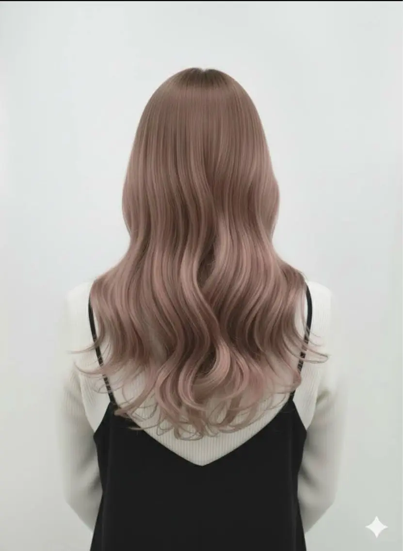 ロング カラー ブラウンカラー ピンクカラー ピンクブラウン ️河原優 /武蔵浦和のヘアスタイル