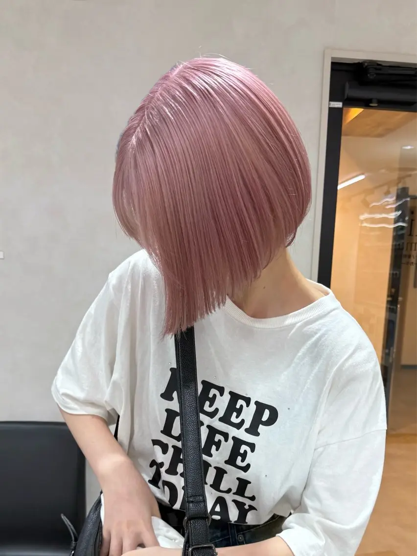 ショート ヘアカラー トリートメント 🌼ベージュ/暖色 🌼すずのヘアスタイル