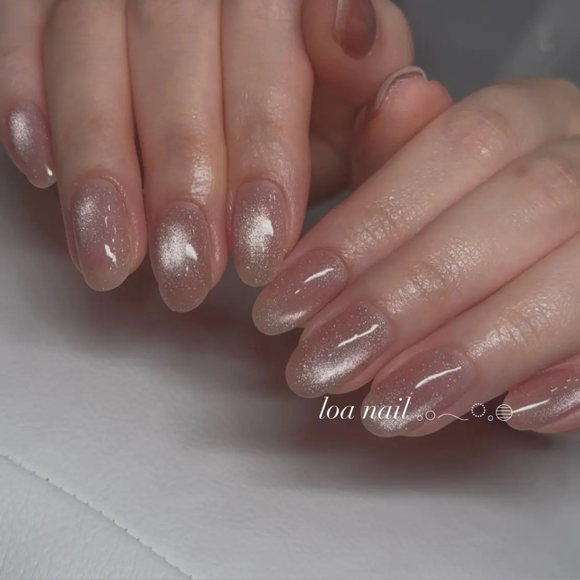 ネイル マグネットネイル マグネットワンカラー ワンカラーネイル ハンドネイル loa nailのネイルデザイン