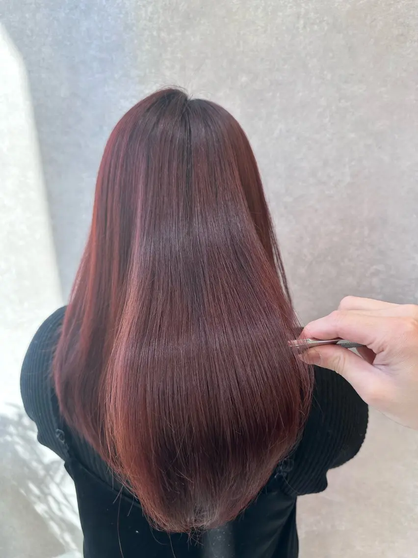 ロング カラー カット ヘアカラー トリートメント 【𝐀𝐬𝐡大森】 石崎竜祐のヘアスタイル