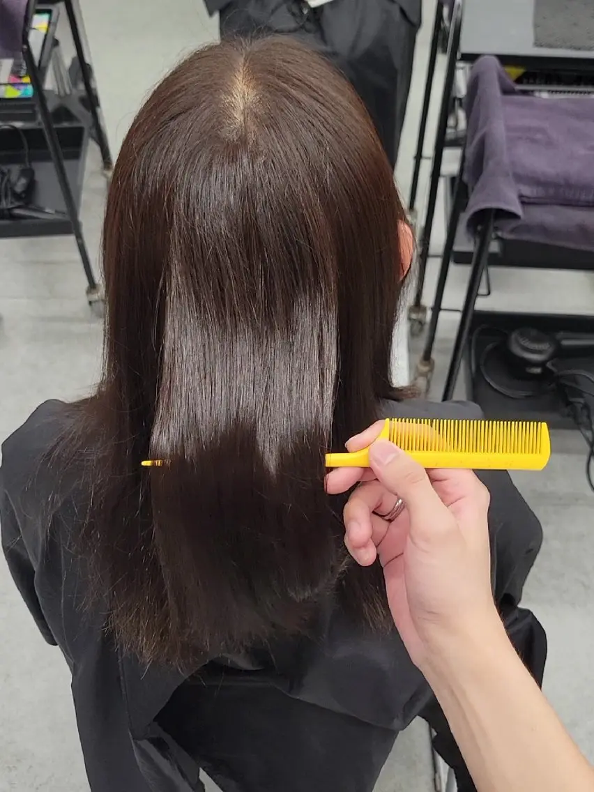 ヘアアレンジ セミロング カラー ブラウンカラー 透明感カラー オレンジ ピンクカラー トリートメント 銀座/ショート/ メンズ/HINOKIのヘアスタイル