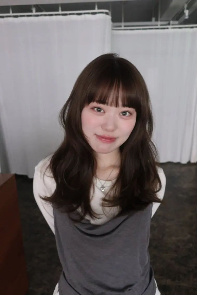 セミロング 京都烏丸- イノウエ ツムギのヘアスタイル