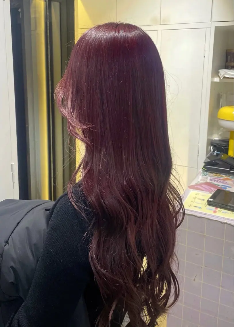 ロング ヘアカラー 野上 こころのヘアスタイル