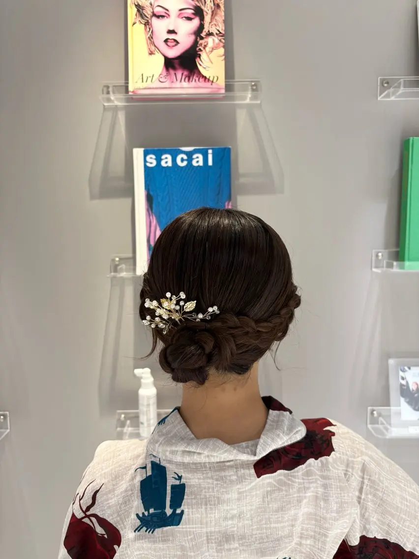 ヘアアレンジ 浴衣 ヘアセット 誰もが憧れる艶髪✨ /アレンジヘア🎀のヘアスタイル