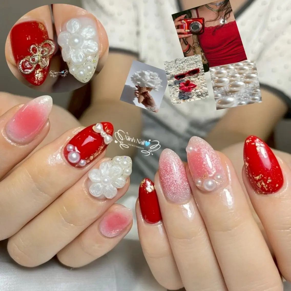 ネイル フラワーネイル ハンドネイル XIINH NAIL SALONのネイルデザイン