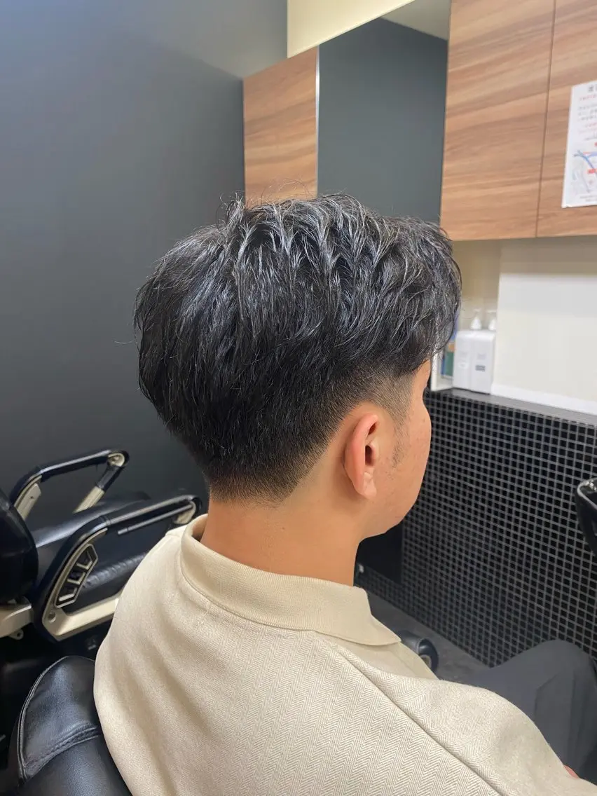 ショート メンズ メンズパーマモデル 大募集中のヘアスタイル