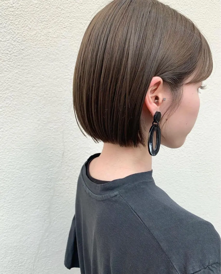 ショート ボブ 藤野 慶太のヘアスタイル