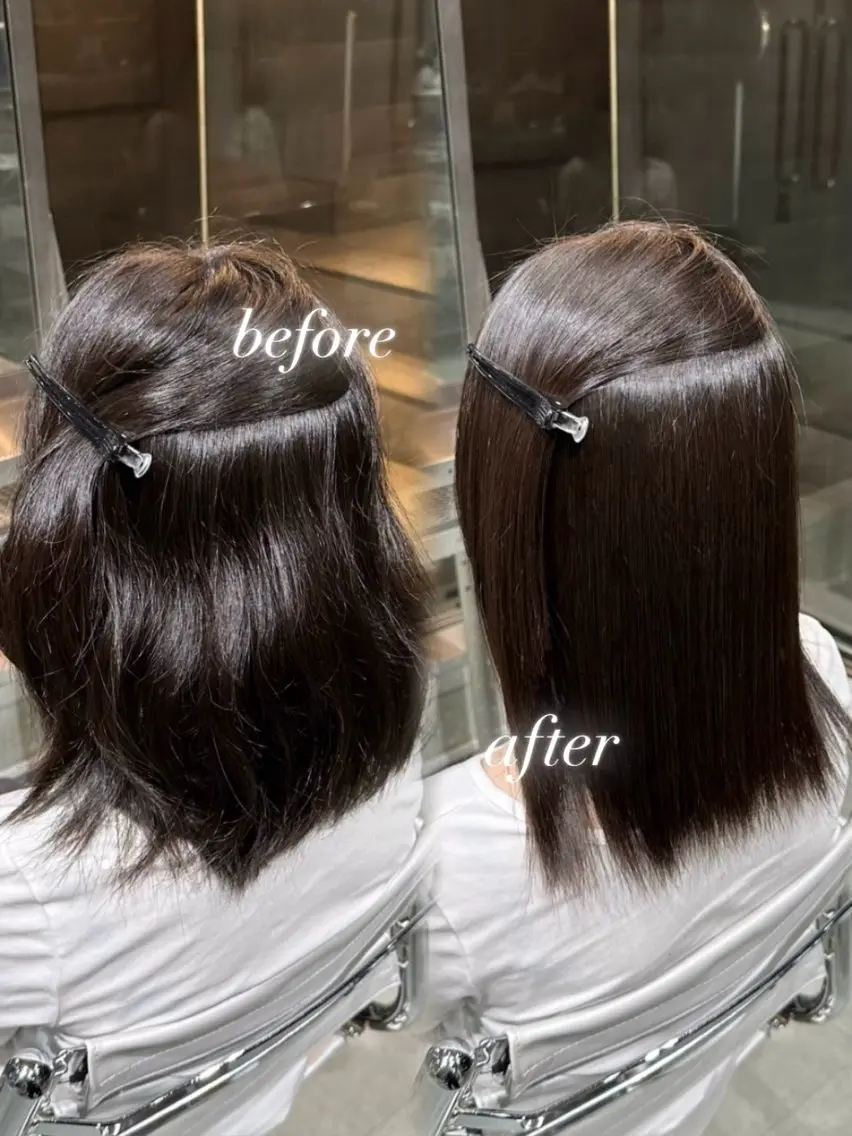 セミロング 縮毛矯正 kurumi🎀 /髪質改善のヘアスタイル