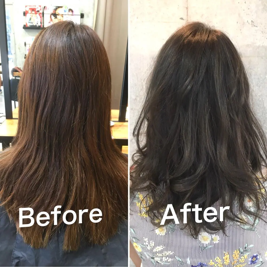 カラー アディクシーカラー オレンジ カット トリートメント 佐瀬竜矢PRIMAL /portのヘアスタイル