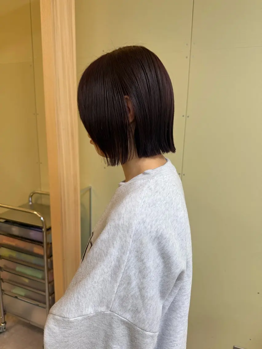 ショート カラー カット ヘアカラー トリートメント 伶風/ ボブのヘアスタイル