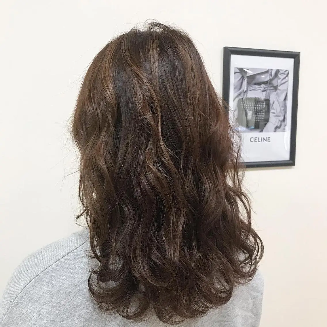 セミロング カラー カット ヘアカラー パーマ 縮毛矯正 トリートメント Lien 深井店のヘアスタイル