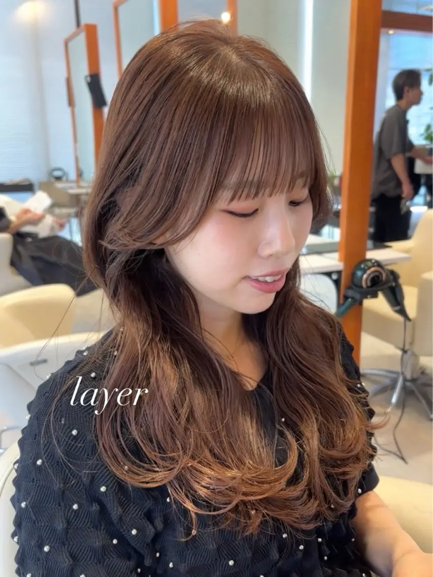 セミロング レイヤーカット 表参道stylist ‪‪❤︎‬前橋/高崎のヘアスタイル