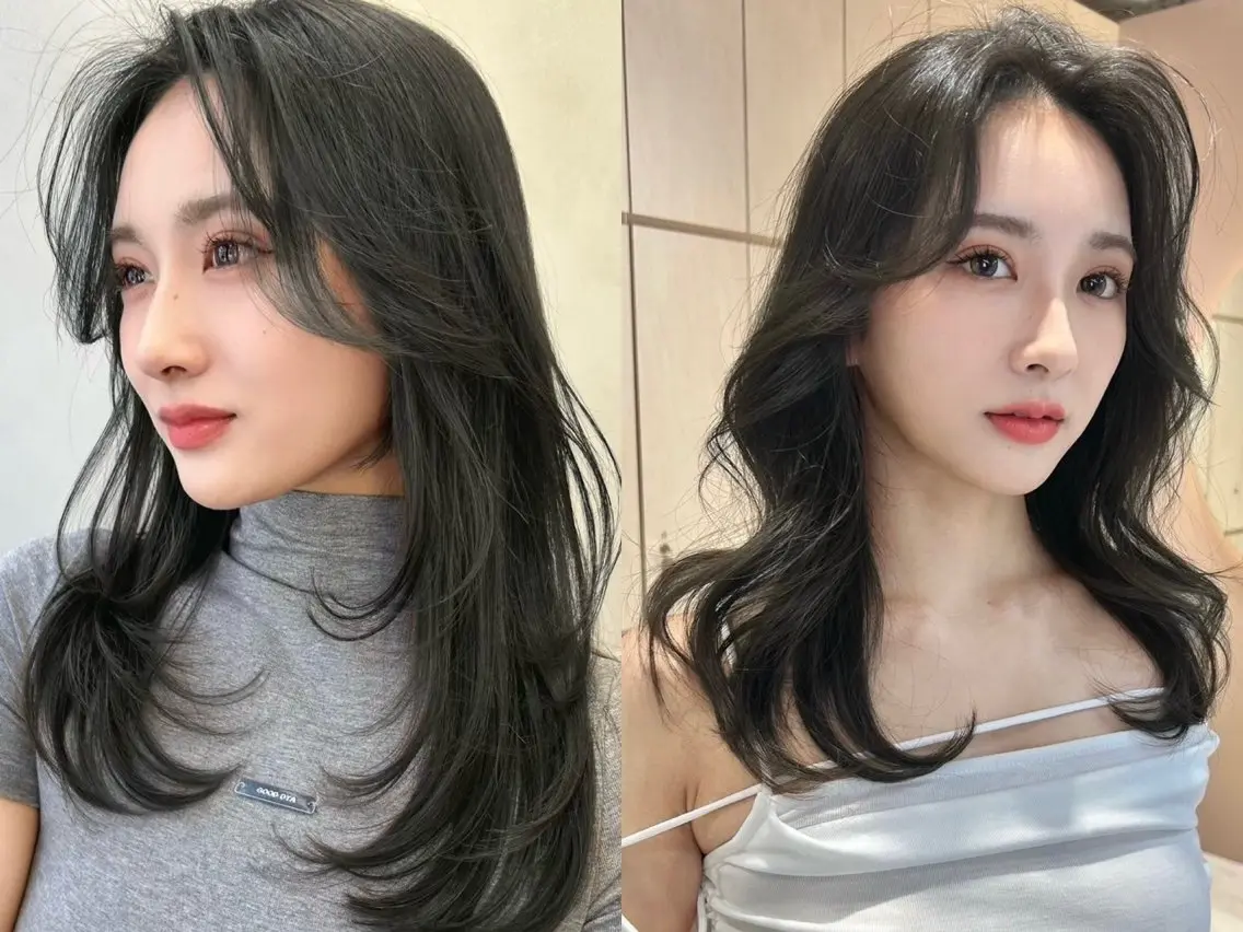 ロング 大宮縮毛矯正🩵 レイヤー 佐藤和のヘアスタイル