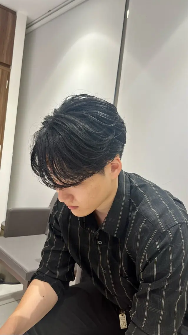 【U25メンズ限定】スタイリング苦手な方必見　カット✂️＋ニュアンスパーマ🇰🇷＋トリートメント＋スタイリングの写真