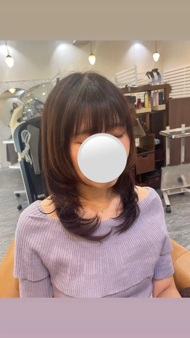 ミディアム サービス満足度 No1👑植田愛夕のヘアスタイル