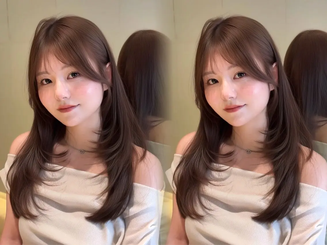 セミロング カット ヘアカラー トリートメント 谷川が作る熊本1🥇 レイヤーカットのヘアスタイル