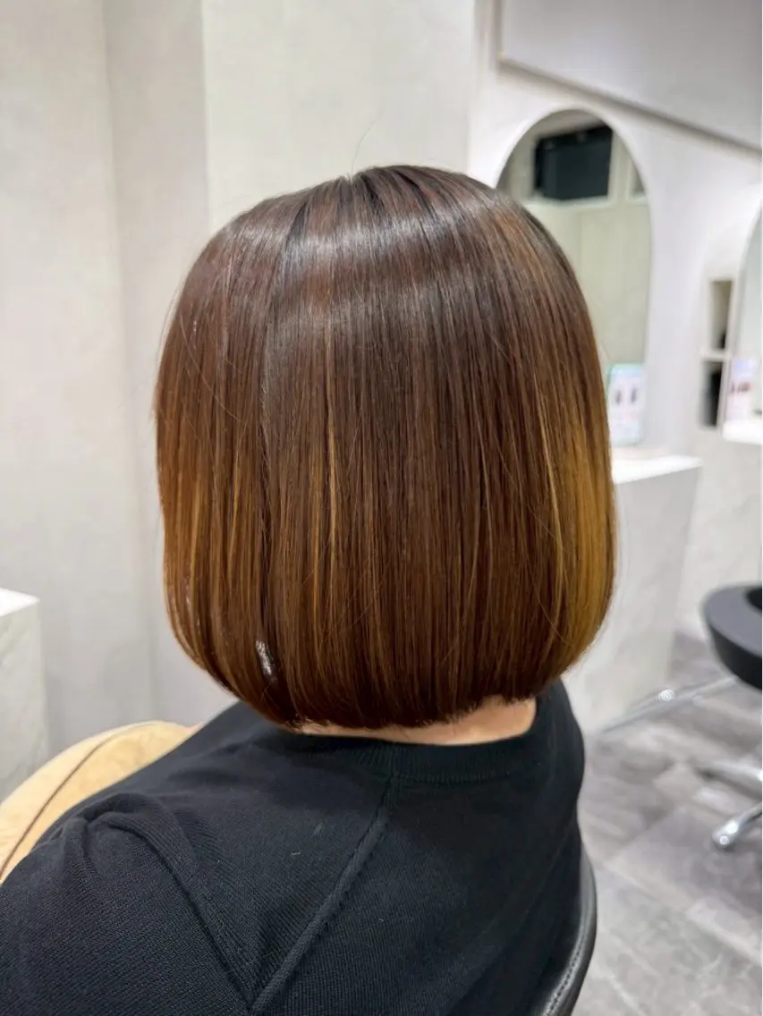 ショート 切りっぱなしボブ ボブ 大山 透輝のヘアスタイル