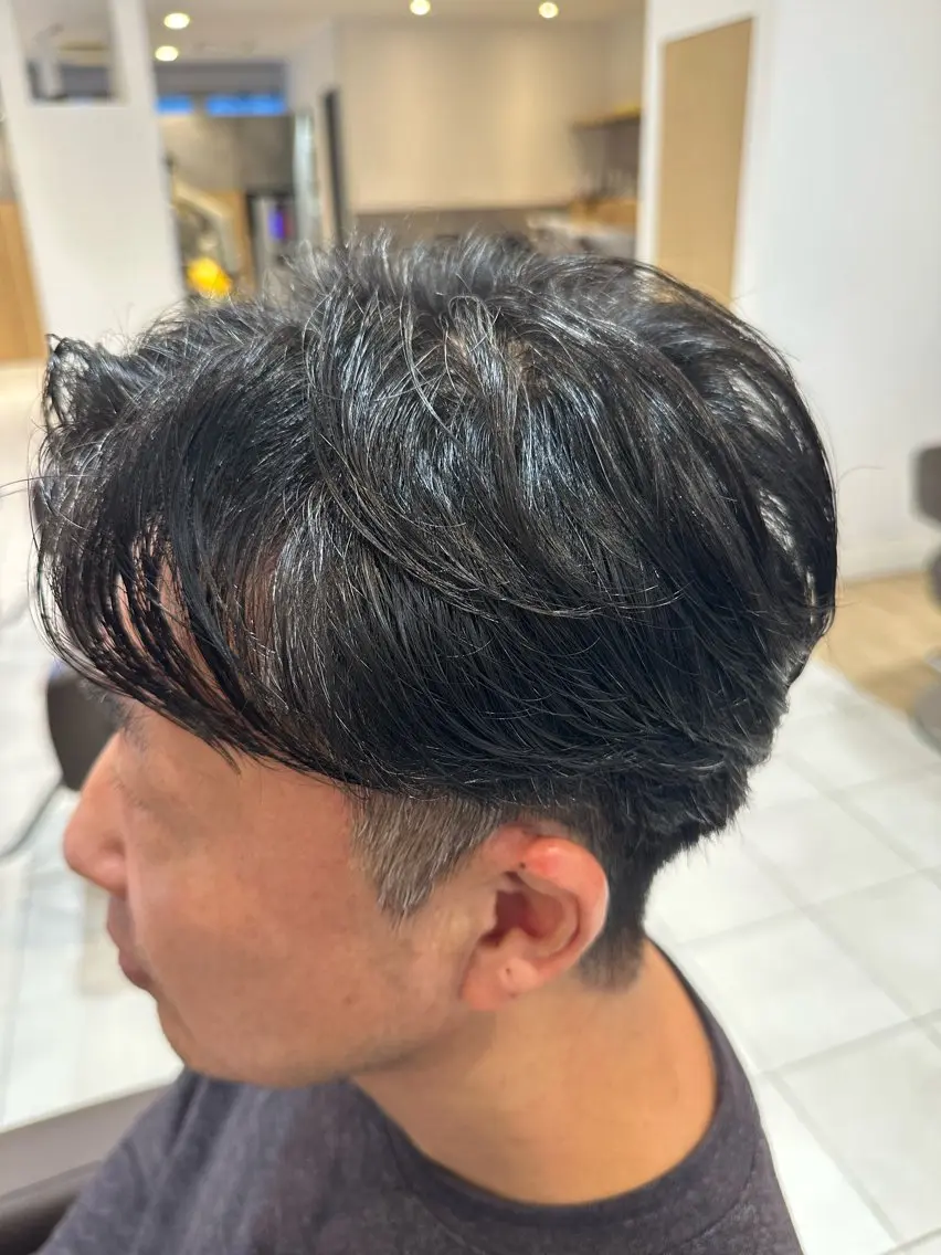 パーマ メンズ メンズパーマ ニュアンスパーマ カット パーマ ヘアセット 市川メンズパーマ/ 透明感カラーKaiのヘアスタイル