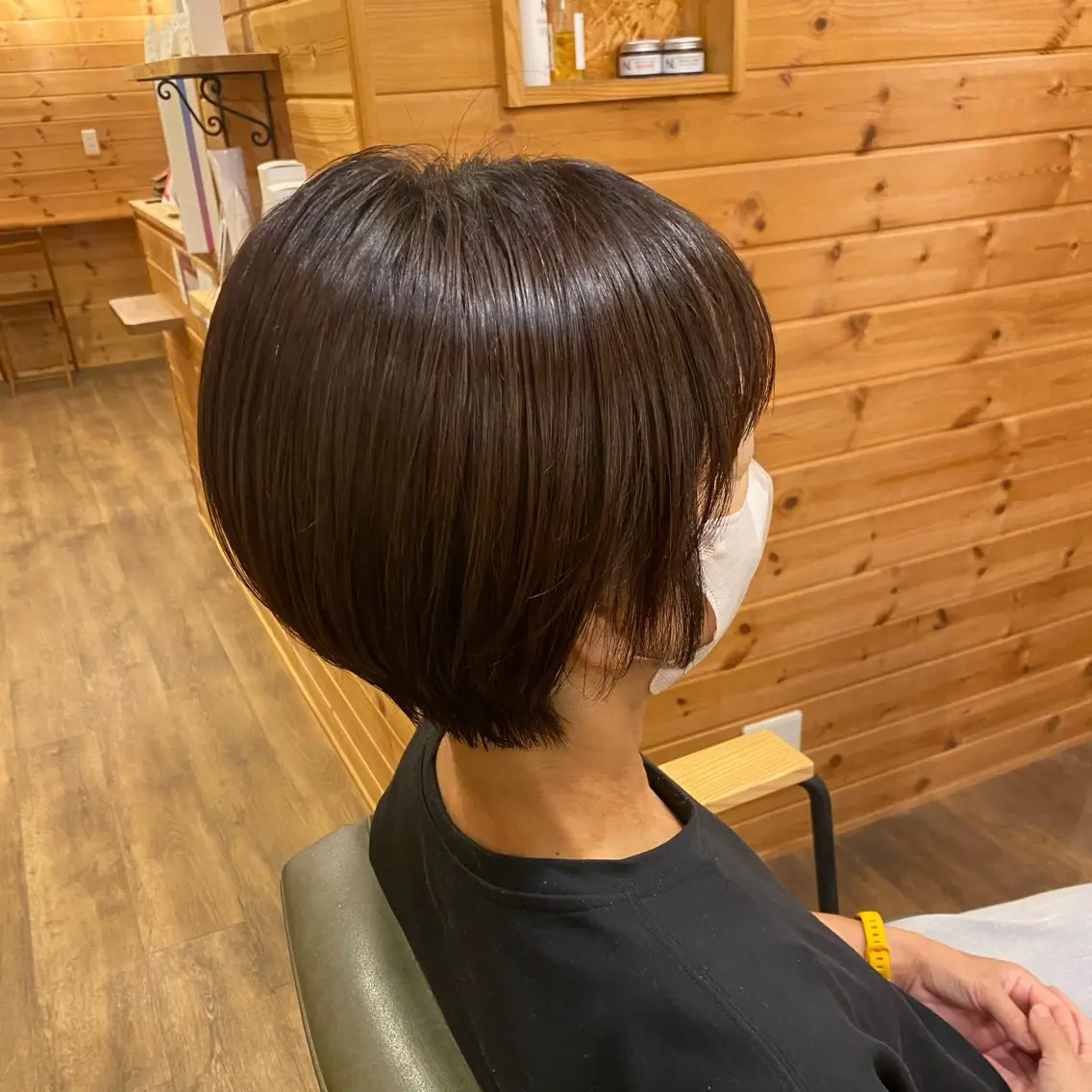 ショート くびれヘア 顔周りカット ショートヘア Ecre hair SARAのヘアスタイル