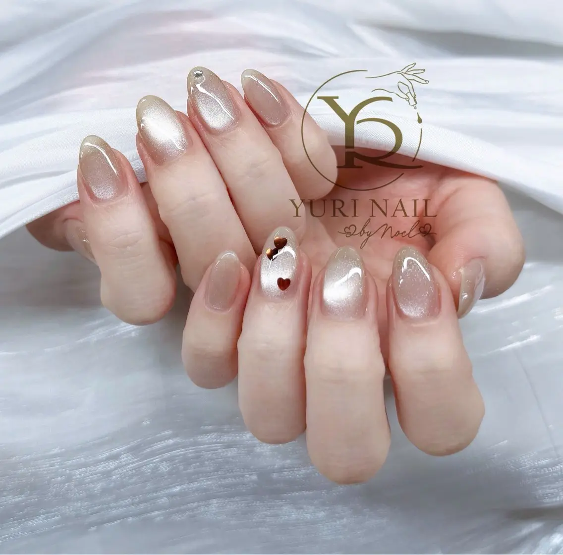 ネイル チークネイル フットネイル フレンチネイル グラデーション キラキラネイル ハンドネイル フットネイル ハンドケア YURI Nail Funabashiのネイルデザイン