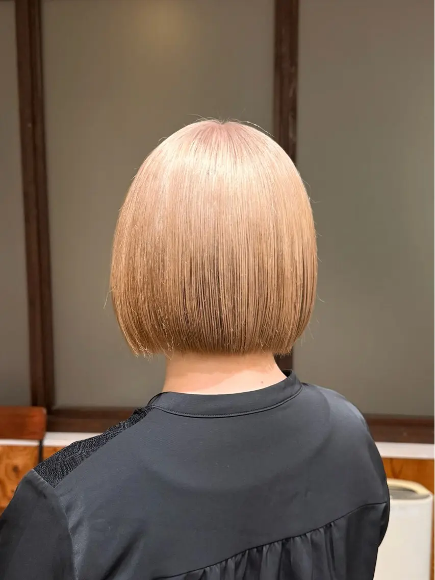 🖤【ダブルカラー ➕ 5stepトリートメント】🫧ブリーチした髪のダメージを抑えたい方必見❕♡の写真