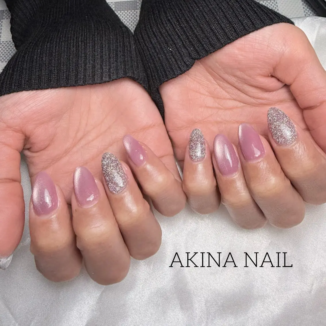 セミロング ハンドネイル Akina Nail 亀戸のネイルデザイン