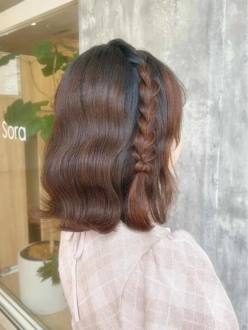 ミディアム ボブ ヘアセット 鈴木 🎀のヘアスタイル