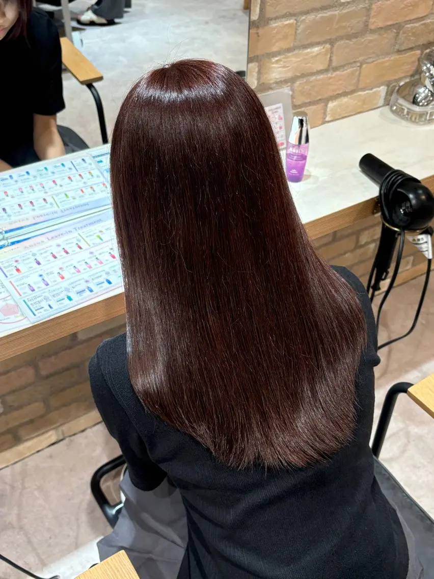 ロング カラー 透明感カラー レッドカラー ヘアカラー しょう / 透明感カラー🍃のヘアスタイル