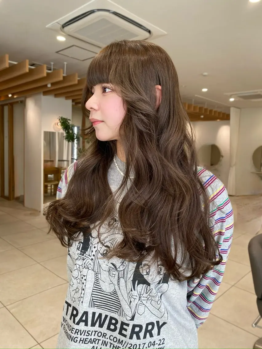 ロング カラー ブラウンカラー ヘアカラー カラーモデル/ 矢場町/リリカのヘアスタイル
