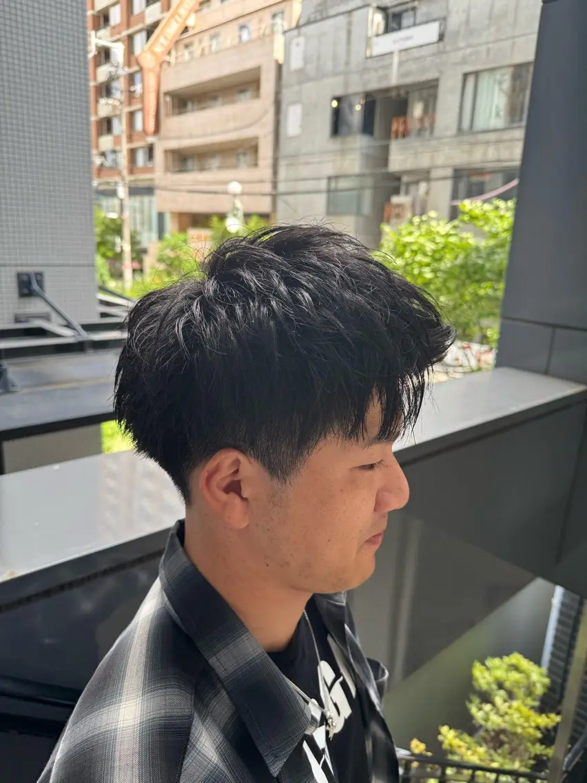 メンズ カット 河野 悠のヘアスタイル