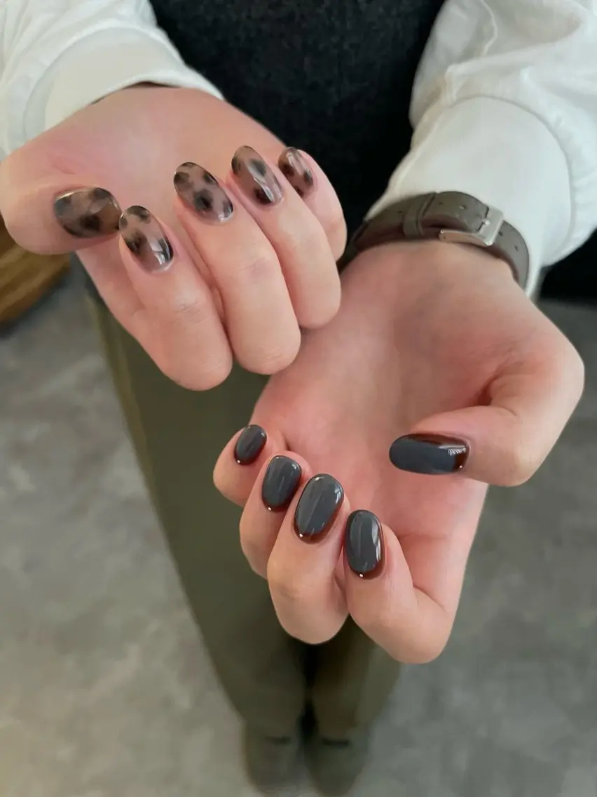 ネイル アニマル柄 ハンドネイル roof nailのネイルデザイン