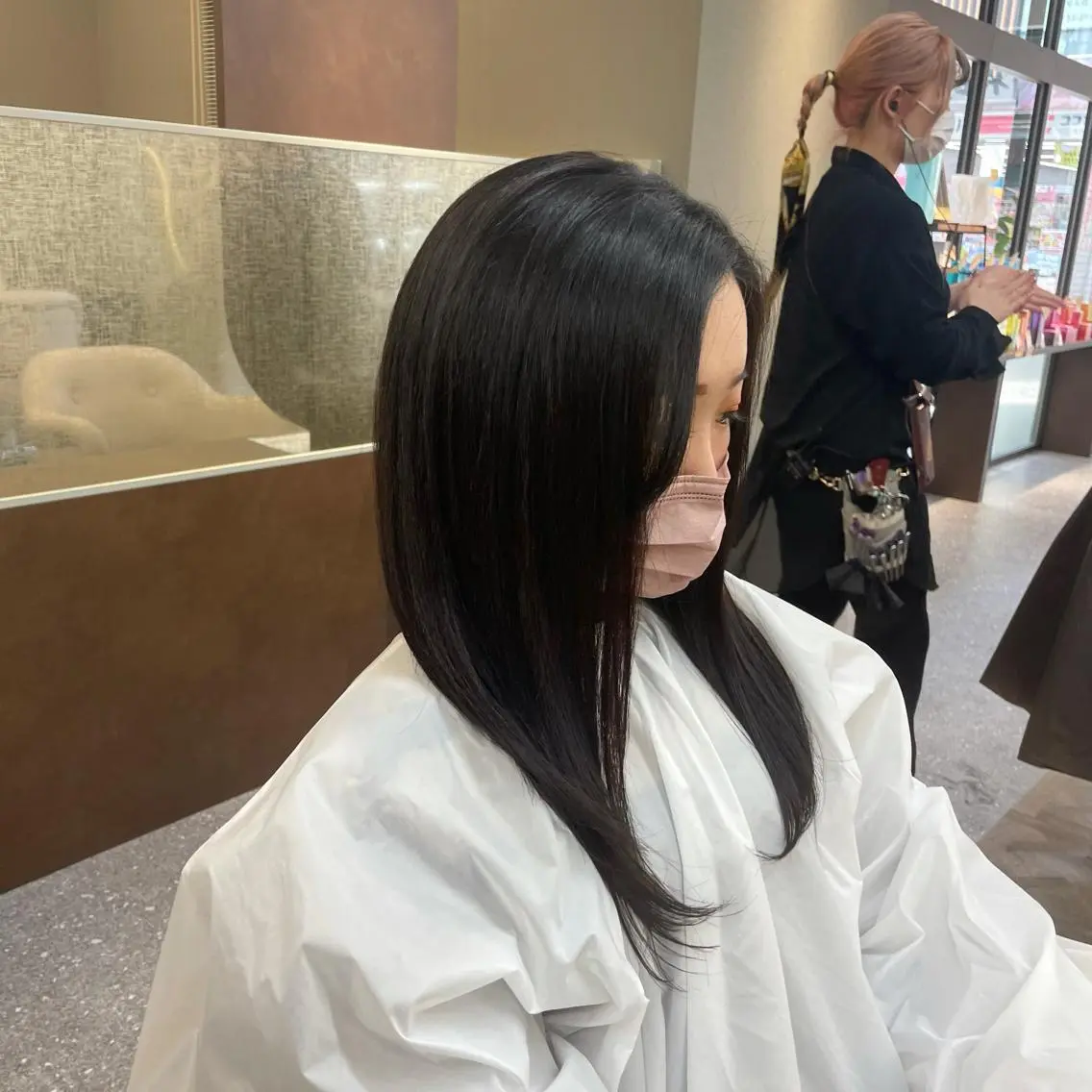 ロング 髪質改善 縮毛矯正 トリートメント 酸熱トリートメント MATISSE藤崎 渕上 ジュビアイのヘアスタイル
