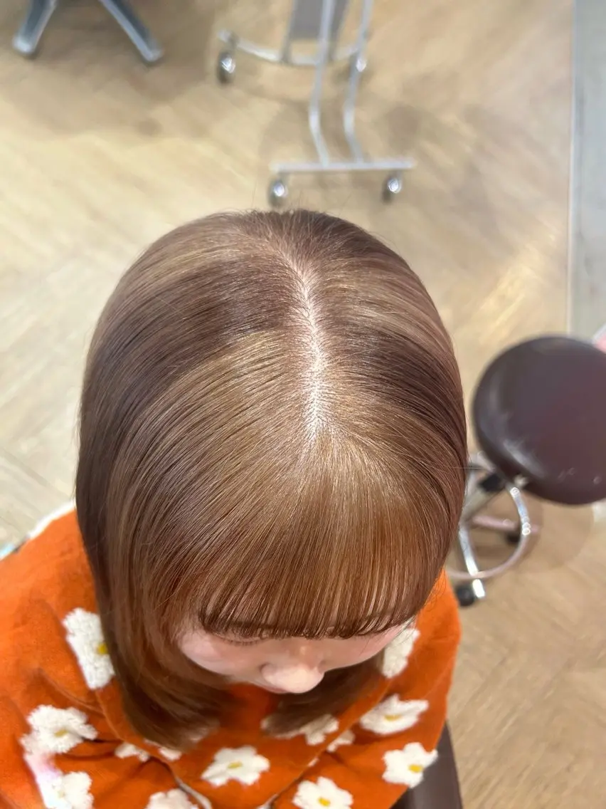 ロング カラー カット ヘアカラー 砂野 真璃奈のヘアスタイル
