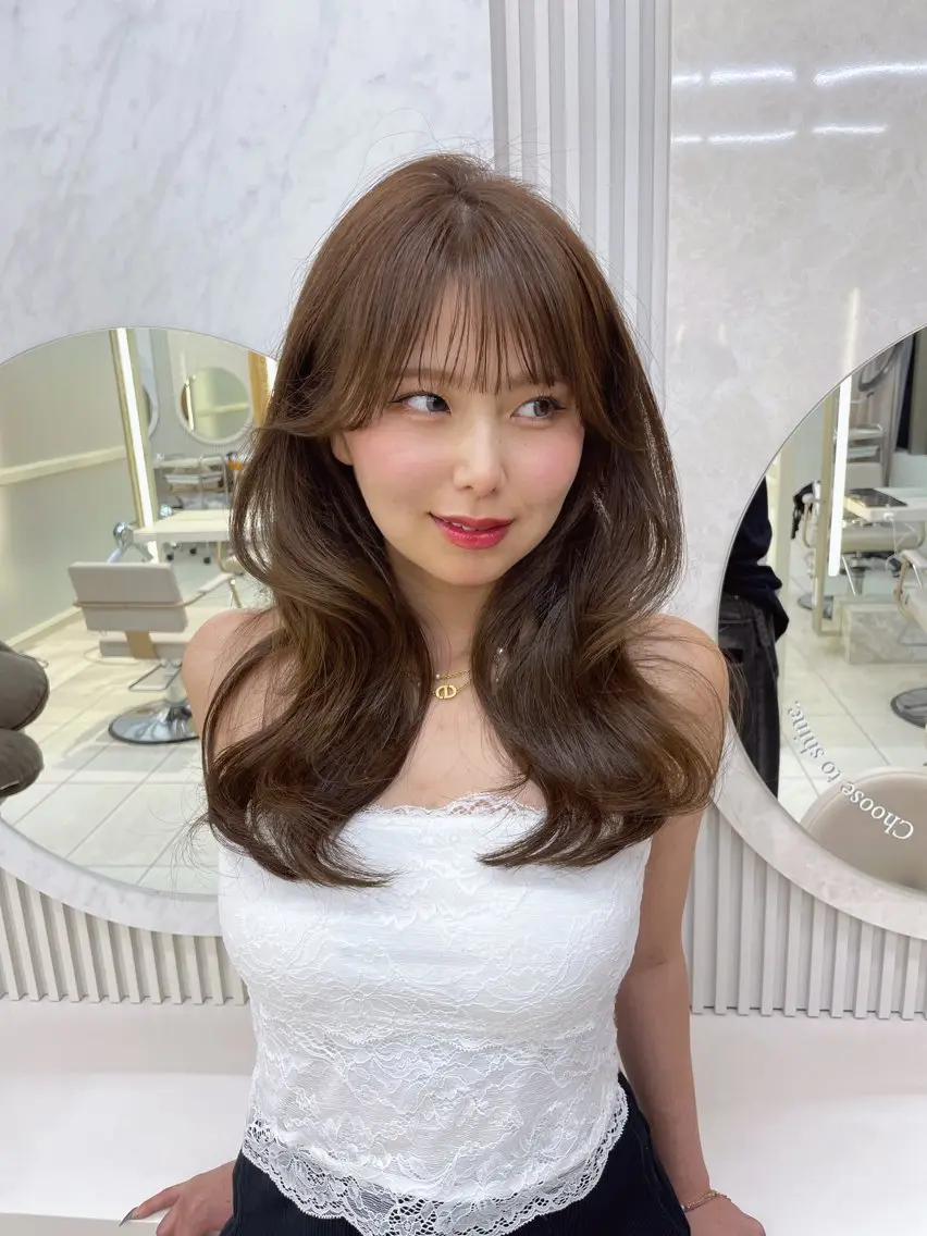 ロング カット 顔周り/レイヤー /前髪/TAKUのヘアスタイル
