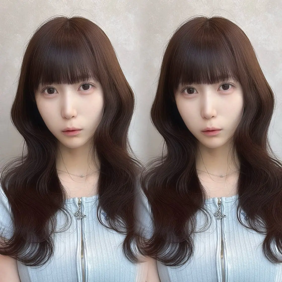 セミロング 暗色カラー/レイヤー 🩶KAITOのヘアスタイル