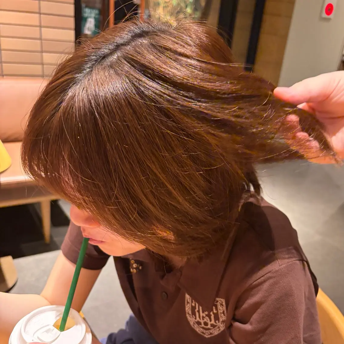 ♪♪ ブリーチなしワンカラー☆ ナチュラルな透明感カラー、柔らかいツヤカラーをご提案します⋆˚ʚɞの写真