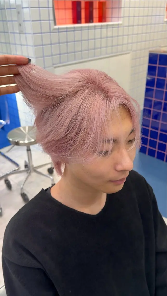 ショート カラー メンズ カット ヘアカラー トリートメント メンズブリーチ カラーhirokoのヘアスタイル