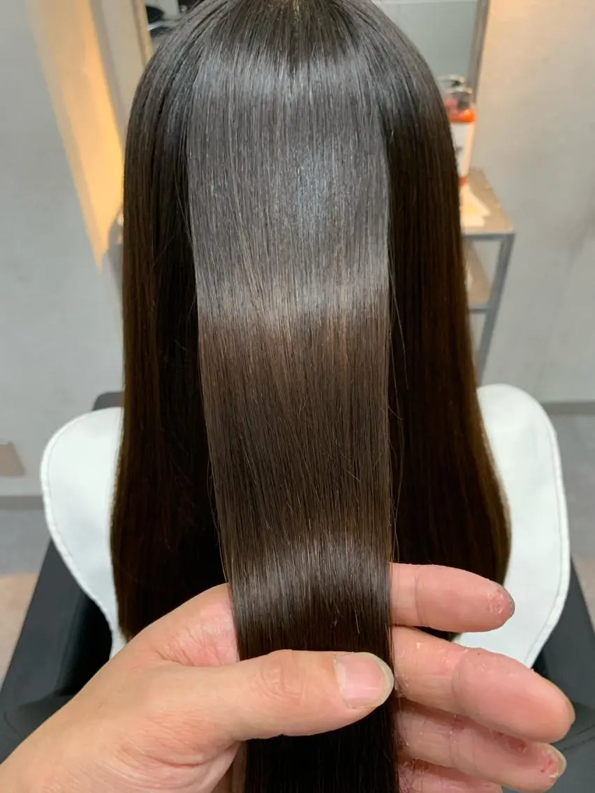 ✨髪質改善ストレート(カット込み)✂︎✨最速で癖、うねり、広がりを抑えてナチュラストートにしたい方必見💡の写真