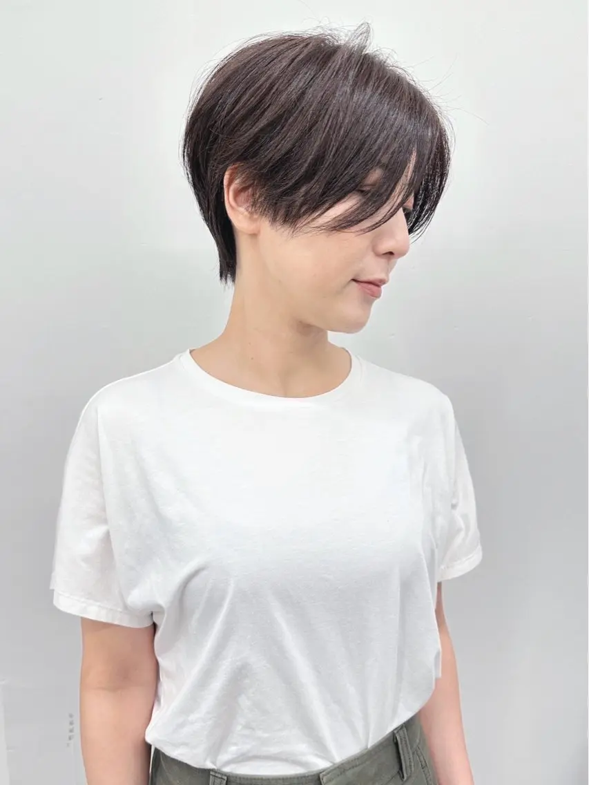 ショート カット ヘッドスパ ボブ/ゆるふわ ボブパーマ/とういのヘアスタイル