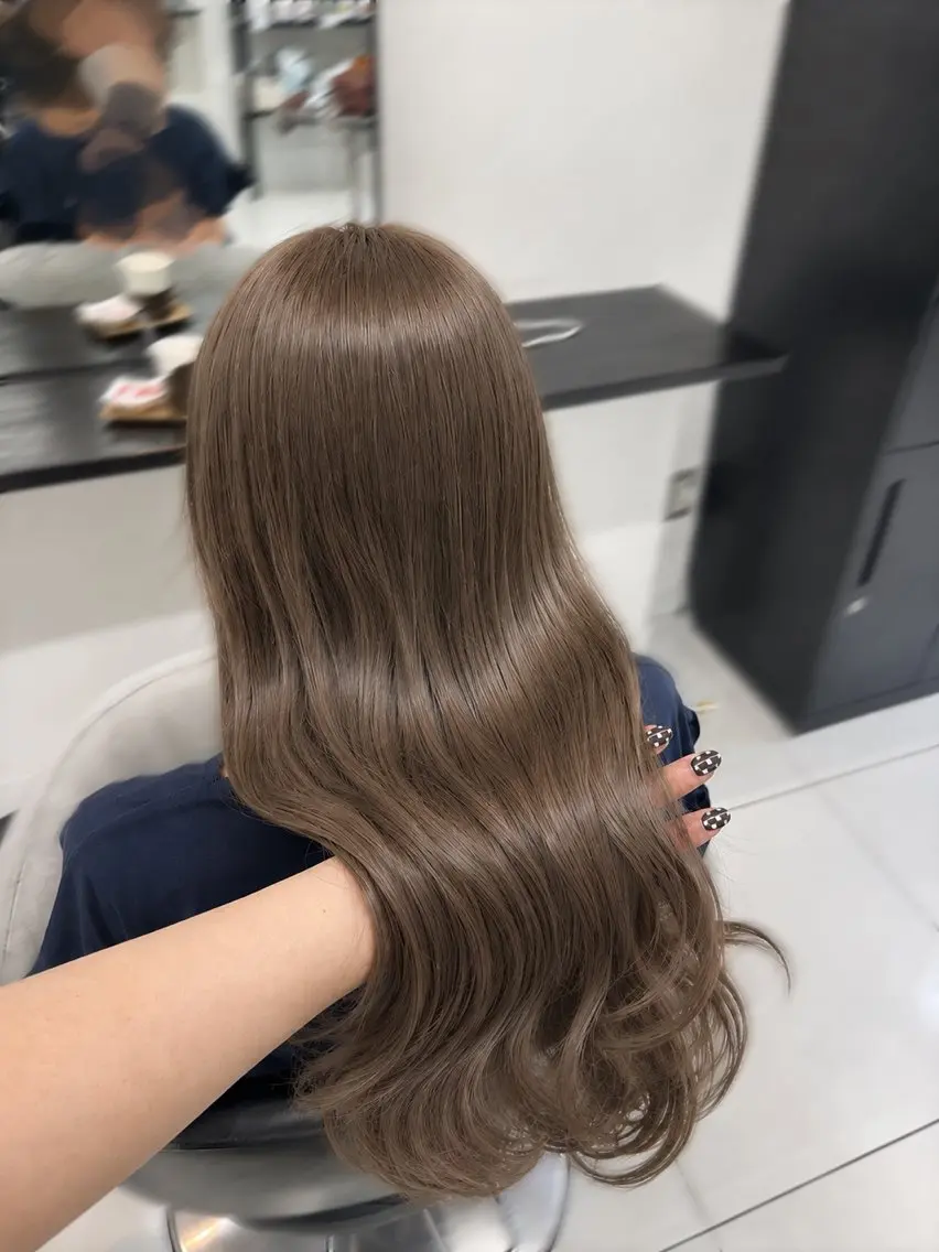 ロング カラー ヘアカラー トリートメント ブリーチなしWカラー /アレンジ/ユウミのヘアスタイル