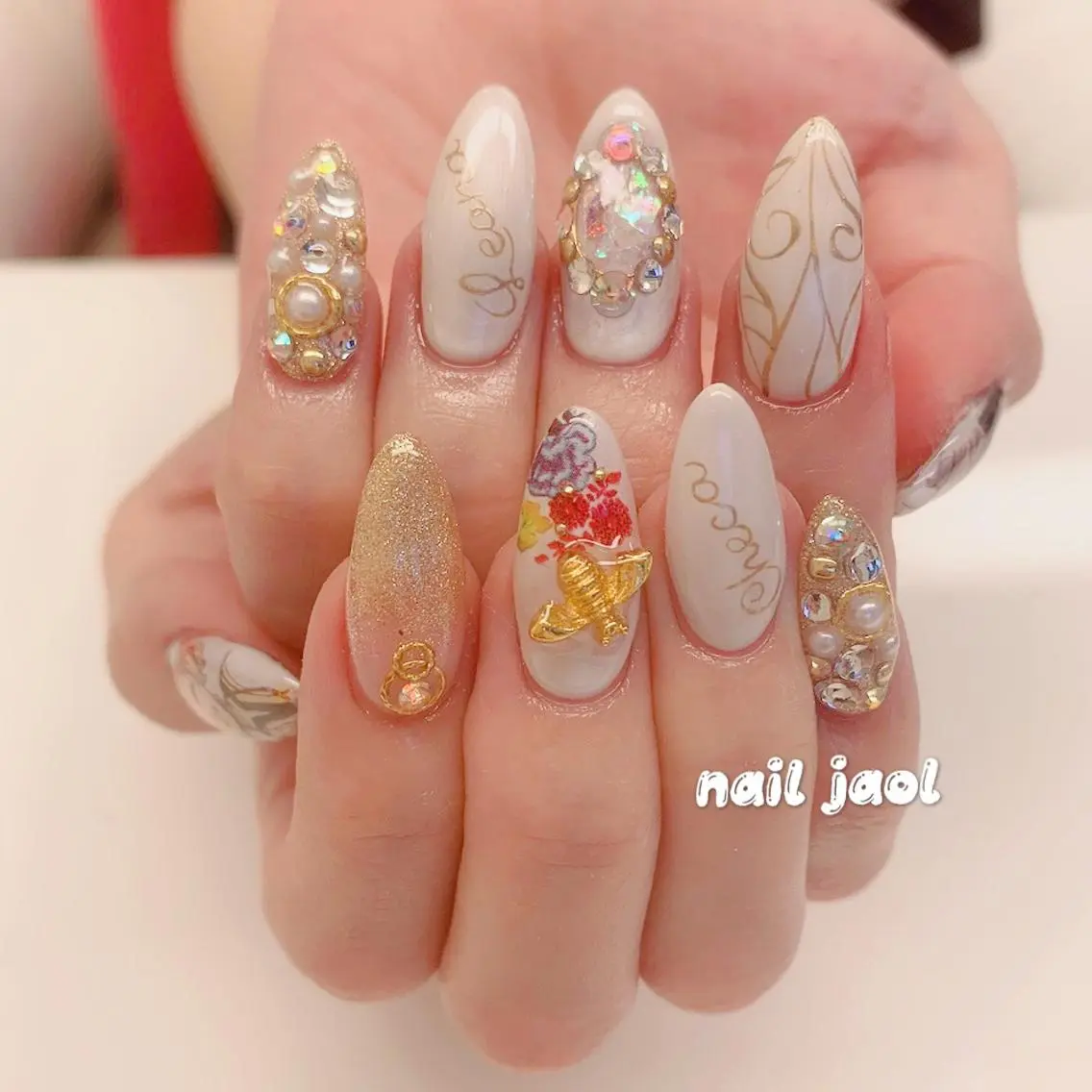 ロング ネイルJaol 池袋のネイルデザイン