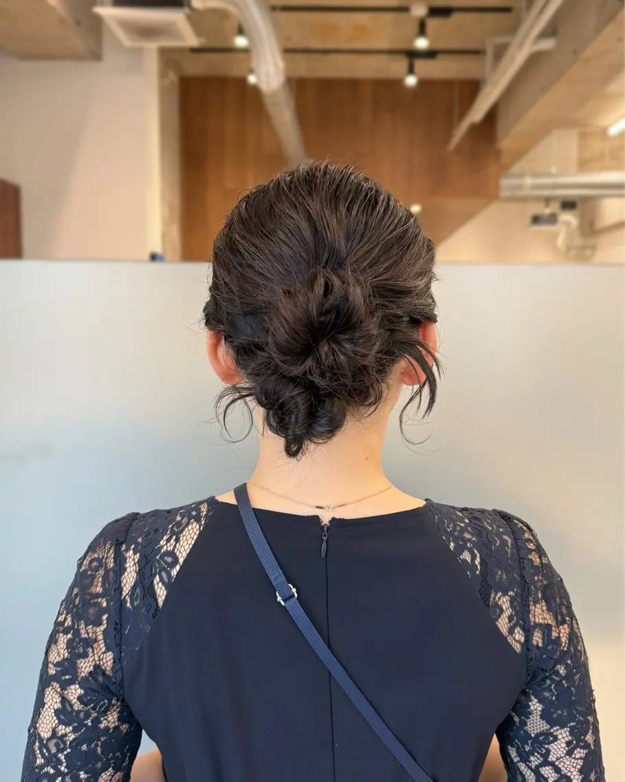 ロング カラー ヘアアレンジ ヘアセット 縮毛矯正+モテカラー 🎀✨MIHOのヘアスタイル