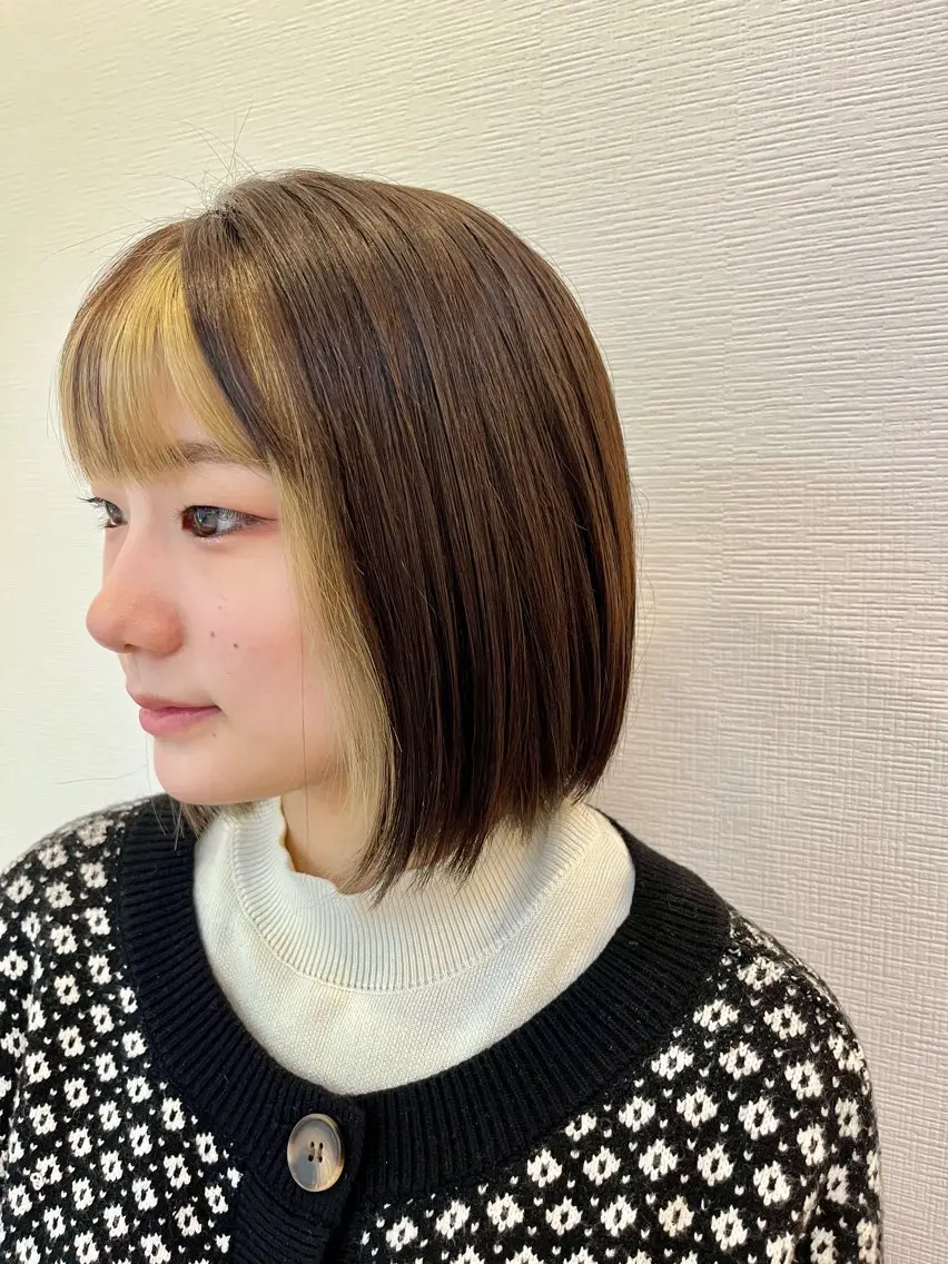 ミディアム カット ヘアカラー トリートメント PazRood 山下のヘアスタイル