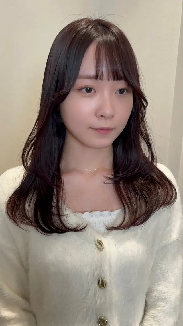 🍒一番人気🍒似合わせ小顔カット+透明感カラー+最高級オーダーメイドAujuaトリートメント𓈒𓏸🛁𓈒 𓂂𓏸の写真