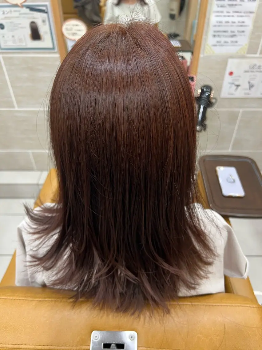ミディアム ヘアカラー 高橋 美樹のヘアスタイル
