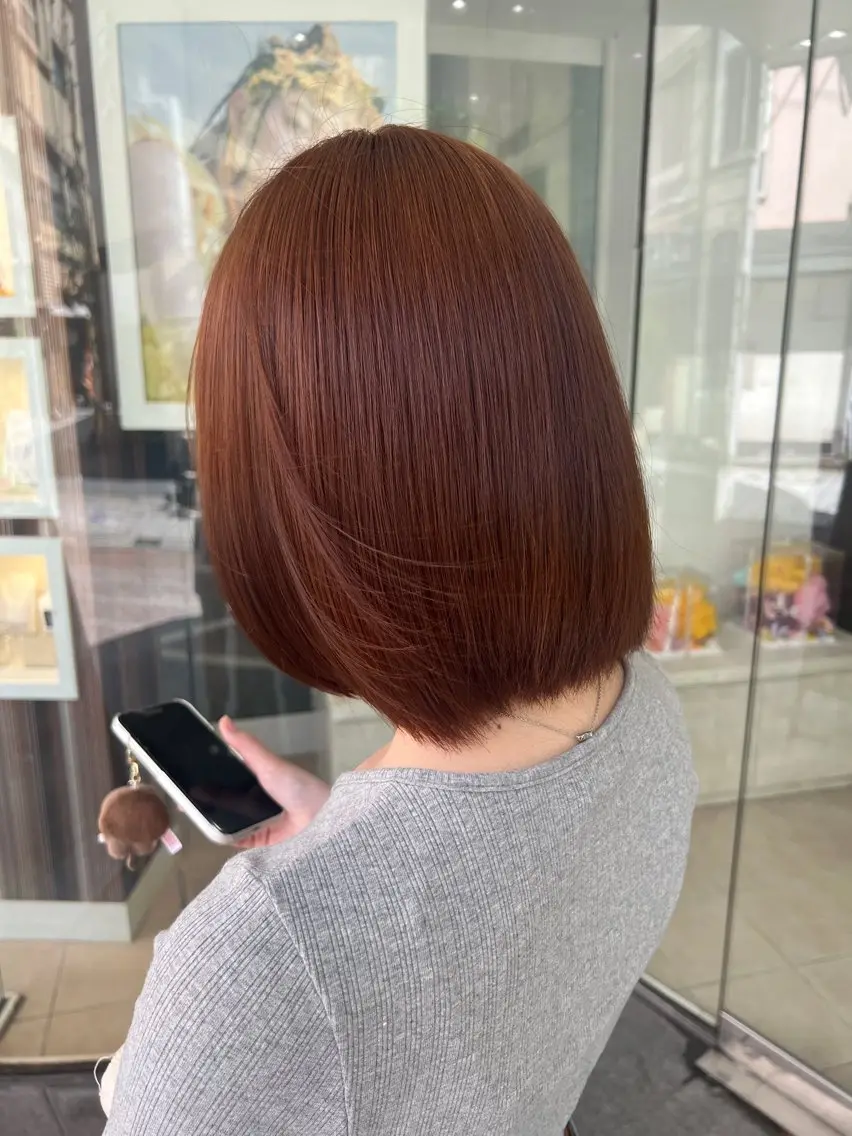 ミディアム カラー ベージュカラー ブリーチ ダブルカラー ブリーチなしカラー ヘアカラー Ⓜ️irai ✮のヘアスタイル