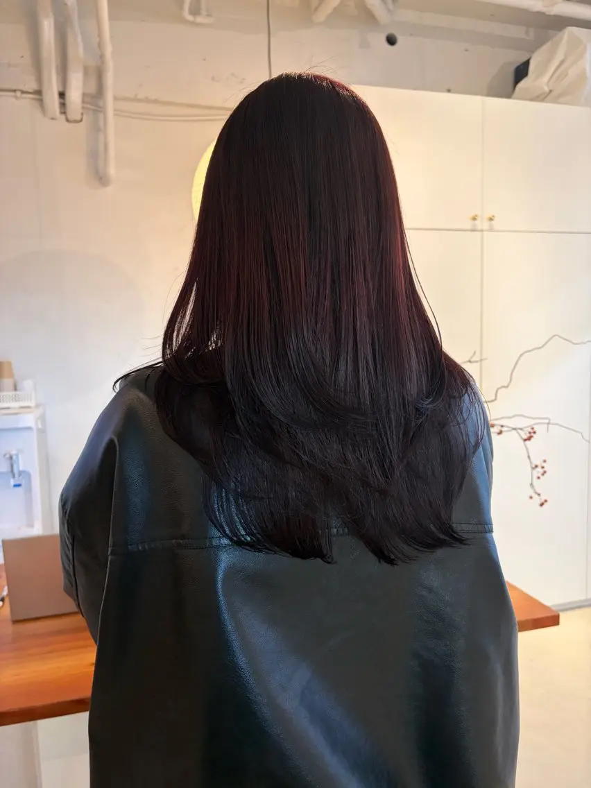 セミロング カット ヘアカラー 横浜美容室LINE /古賀紅音のヘアスタイル